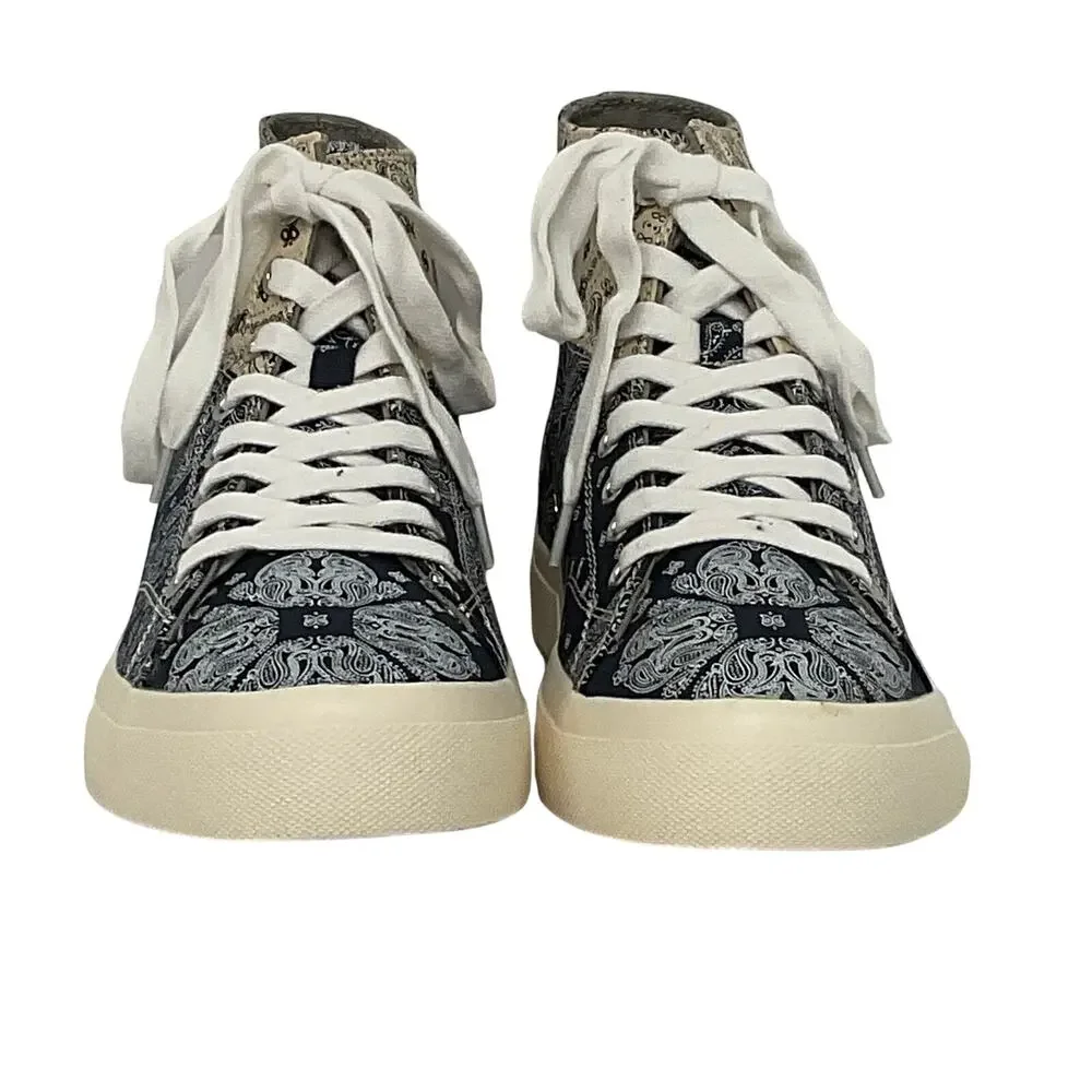 Men's Multicolor Paisley High-Top Sneakers - Picture 4 of 7